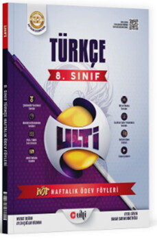  Ulti Yayınları 8. Sınıf LGS Türkçe Haftalık Ödev Föyleri
