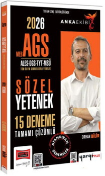  Yargı Yayınları 2026 MEB AGS ALES DGS TYT MSÜ Anka Ekibi Sözel Yetenek Tamamı Çözümlü 15 Deneme