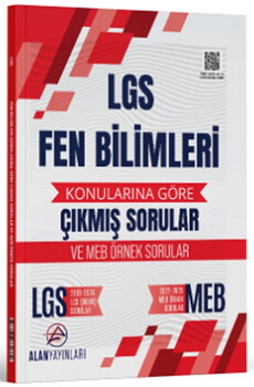  Alan Yayınları 8. Sınıf LGS Fen Bilimleri Konularına Göre Çıkmış Sorular
