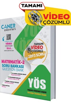  Caner Yayınları YÖS Matematik 2 Soru Bankası