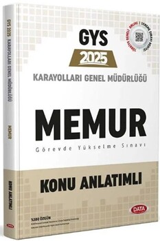  Data Yayınları 2025 GYS Karayolları Genel Müdürlüğü Memur Konu Anlatımlı