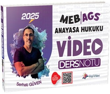  Dizgi Kitap 2025 MEB AGS Anayasa Hukuku Video Ders Notları