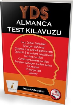  Pelikan Yayınları YDS Almanca Test Kılavuzu