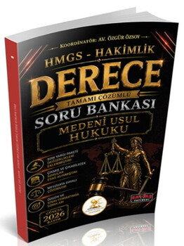 Savaş Yayınları 2026 HUKAL HMGS Hakimlik Derece Medeni Usul Hukuku Soru Bankası