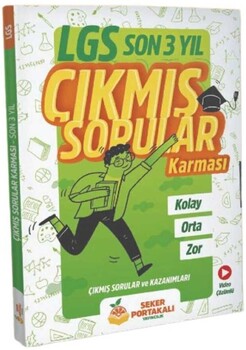  Şeker Portakalı Yayınları 8. Sınıf LGS Son 3 Yıl Çıkmış Sorular Karması