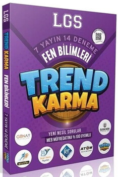  Trend Karma 8. Sınıf LGS Fen Bilimleri 7 Yayın 14 Deneme