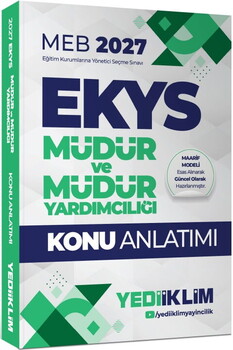 Yediiklim Yayınları 2027 MEB EKYS Müdür ve Müdür Yardımcılığı Konu Anlatımı