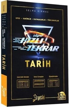  Yetki Yayınları KPSS Tarih Süper Hızlı Tekrar