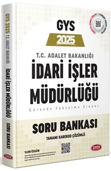  Data Yayınları 2025 Adalet Bakanlığı İdari İşler Müdürlüğü GYS Soru Bankası Karekod Çözümlü