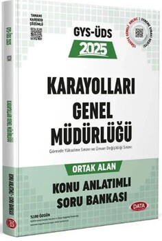  Data Yayınları 2025 GYS ÜDS Karayolları Genel Müdürlüğü Ortak Alan Konu Anlatımlı Soru Bankası