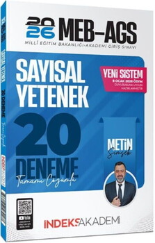  İndeks Akademi 2026 MEB AGS Sayısal Yetenek 20 Deneme