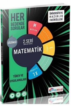  Köşebilgi Yayınları TYT AYT Matematik Türev ve Uygulamaları Her Bedende Sorular 2. Seri