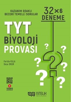  Nitelik Yayınları TYT Biyoloji Provası 32 x 6 Deneme