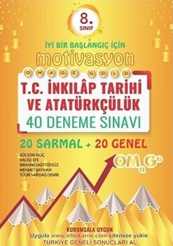  Omage Yayınları 8. Sınıf Motivasyon T.C. İnkılap Tarihi Ve Atatürkçülük Gold 40 Deneme
