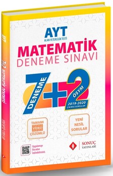  Sonuç Yayınları  AYT Matematik 7+2 Deneme