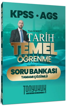  Tonyukuk Yayıncılık KPSS AGS Tarih Temel Öğrenme Tamamı Çözümlü Soru Bankası
