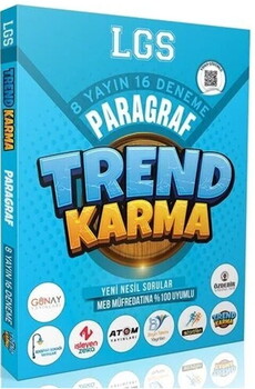  Trend Karma 8. Sınıf LGS Paragraf 8 Yayın 16 Deneme