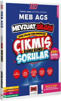  Yargı Yayınları 2027 MEB AGS Mevzuat Bilgisi Tüm Yıllar Tüm Sınavlar Konu Konu Çıkmış Sorular