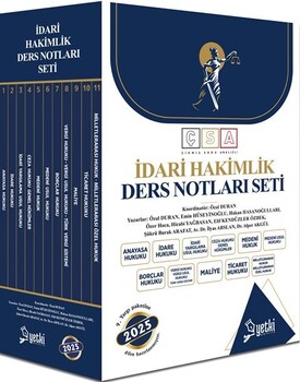  Yetki Yayınları İdari Hakimlik Ders Notları Seti