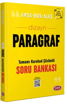  Data Yayınları KPSS ALES DGS Dizayn Paragraf Soru Bankası