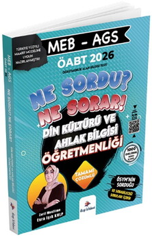 Dizgi Kitap 2026 ÖABT MEB AGS Din Kültürü ve Ahlak Bilgisi Öğretmenliği Ne Sordu Ne Sorar Soru Bankası