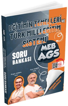  Dizgi Kitap MEB AGS Eğitimin Temelleri ve Türk Milli Eğitim Sistemi Tamamı Video Çözümlü Soru Bankası