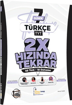 Edebiyat Sokağı TYT Türkçe Ders Platosu 7 Günde 2X Hızında Tekrar Deneme