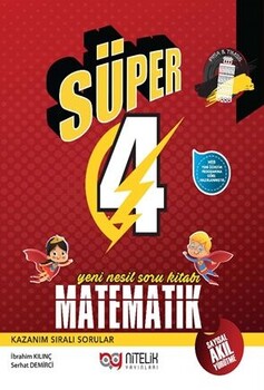  Nitelik Yayınları 4. Sınıf Matematik Yeni Nesil Süper Soru Kitabı