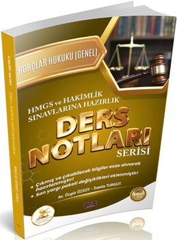Savaş Yayınları HUKAL HMGS HAKİMLİK Borçlar Hukuku Genel Hükümler Ders Notları