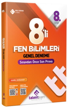 Talentteam Yayınları 8. Sınıf Fen Bilimleri 8 li Genel Deneme