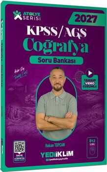 Yediiklim 2027 KPSS AGS Coğrafya Atölye Serisi Genel Kültür Tamamı Video Çözümlü Soru Bankası
