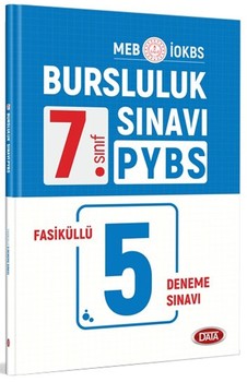  Data Yayınları 7. Sınıf PYBS İOKBS Bursluluk Sınavı 5 Fasiküllü Deneme Sınavı