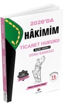  Dizgi Kitap Hakimim Ticaret Hukuku Açıklamalı Soru Bankası 15. Baskı