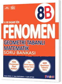  Fenomen Okul Yayınları 8. Sınıf Geometri Tabanlı Matematik Soru Bankası