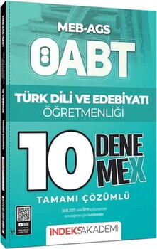 İndeks Akademi MEB AGS ÖABT Türk Dili ve Edebiyatı Öğretmenliği 10 DenemeX