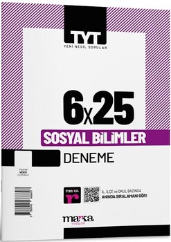  Marka Yayınları TYT Sosyal Bilimler 6x25 Deneme