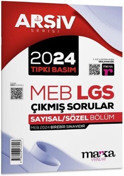  Marka Yayınları 8. Sınıf LGS Arşiv Serisi  Çıkmış Sorular Çözümlü Tıpkı Basım
