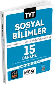  Miray Yayınları TYT Sosyal Bilimler 15 Deneme