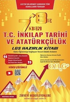  Omage Yayınları 7 den 8 e LGS T.C. İnkılap Tarihi ve Atatürkçülük Hazırlık Kitabı