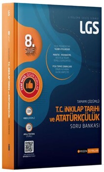  Pegem Yayınları 8. Sınıf LGS T.C. İnkılap Tarihi ve Atatürkçülük Tamamı Çözümlü Soru Bankası