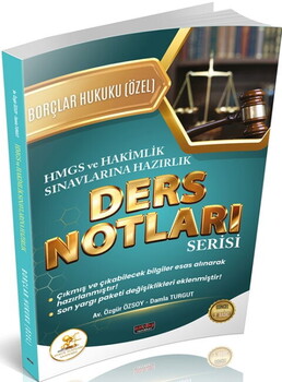 Savaş Yayınları HUKAL HMGS HAKİMLİK Borçlar Hukuku Özel Hükümler Ders Notları