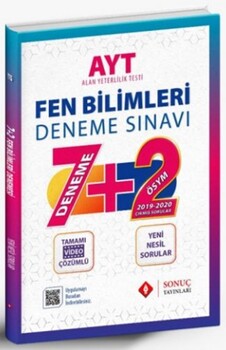  Sonuç Yayınları AYT Fen Bilimleri 7+2 Deneme Sınavı