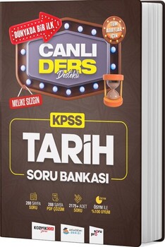  Akademi Denizi KPSS Tarih Canlı Ders Destekli Soru Bankası