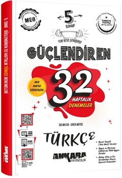  Ankara Yayıncılık 5. Sınıf Türkçe Güçlendiren 32 Haftalık Denemeleri