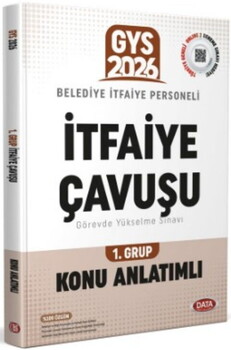  Data Yayınları 2026 Belediye İtfaiye Personeli İtfaiye Çavuşu GYS Konu Anlatımlı 1. Grup