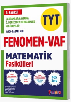  Fenomen Okul Yayınları TYT VAF Matematik Çarpanlara Ayırma 2. Dereceden Denklemler Fasikülleri