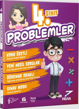  Pruva Akademi 4. Sınıf Problemler Soru Bankası