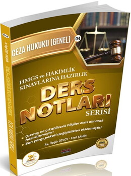  Savaş Yayınları HUKAL HMGS HAKİMLİK Ceza Hukuku Genel Hükümler Ders Notları
