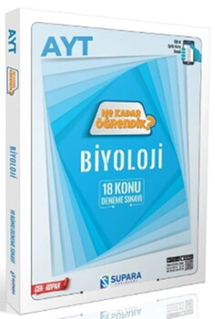  Supara Yayınları AYT Biyoloji Ne Kadar Öğrendik Konu Denemeleri