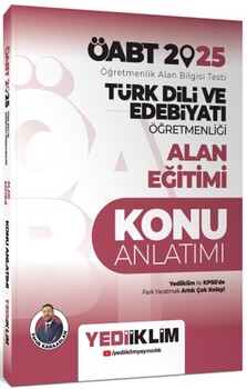  Yediiklim  2025 ÖABT Türk Dili ve Edebiyatı Öğretmenliği Alan Eğitimi Konu Anlatımı